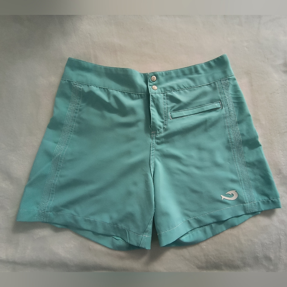 Mojo Fishing Dry Fabric Teal Green Shorts S